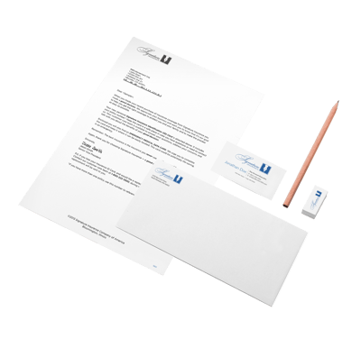 printed stationery and branded business systems, letterhead, envelopes, business cards, office supplies 